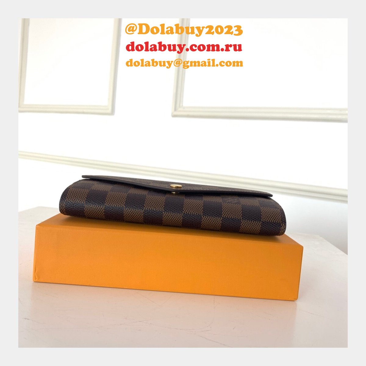 AAA+ LV N60114/N63209 Sarah Wallet Damier Ebene