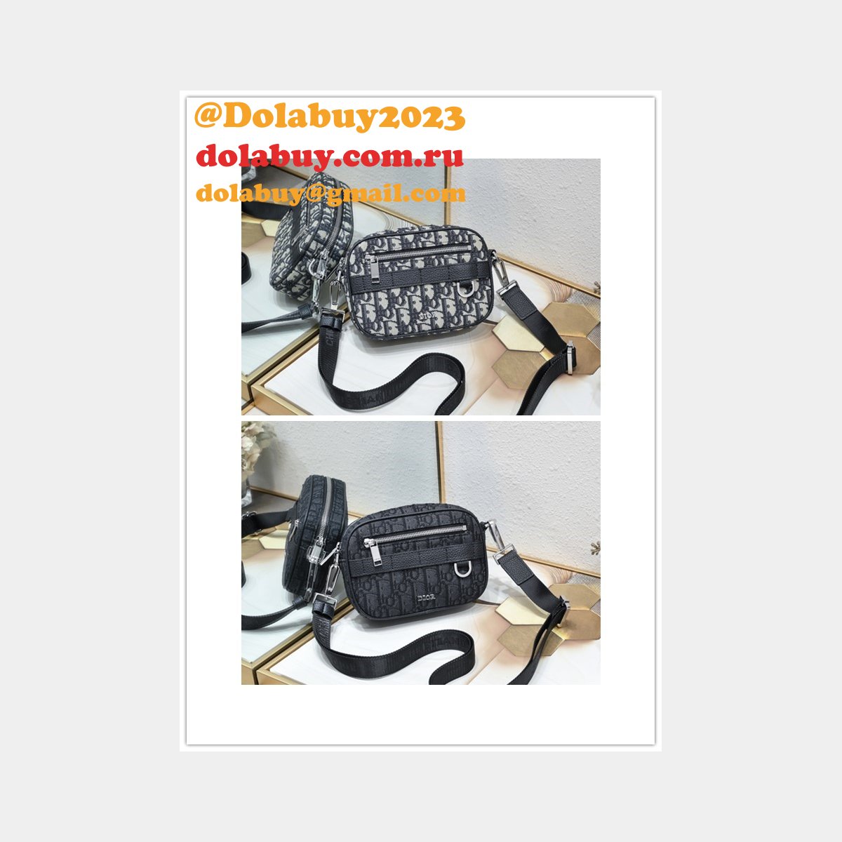 Cheap 1:1 Mirror CHRISTIAN DIOR Safari messenger bag