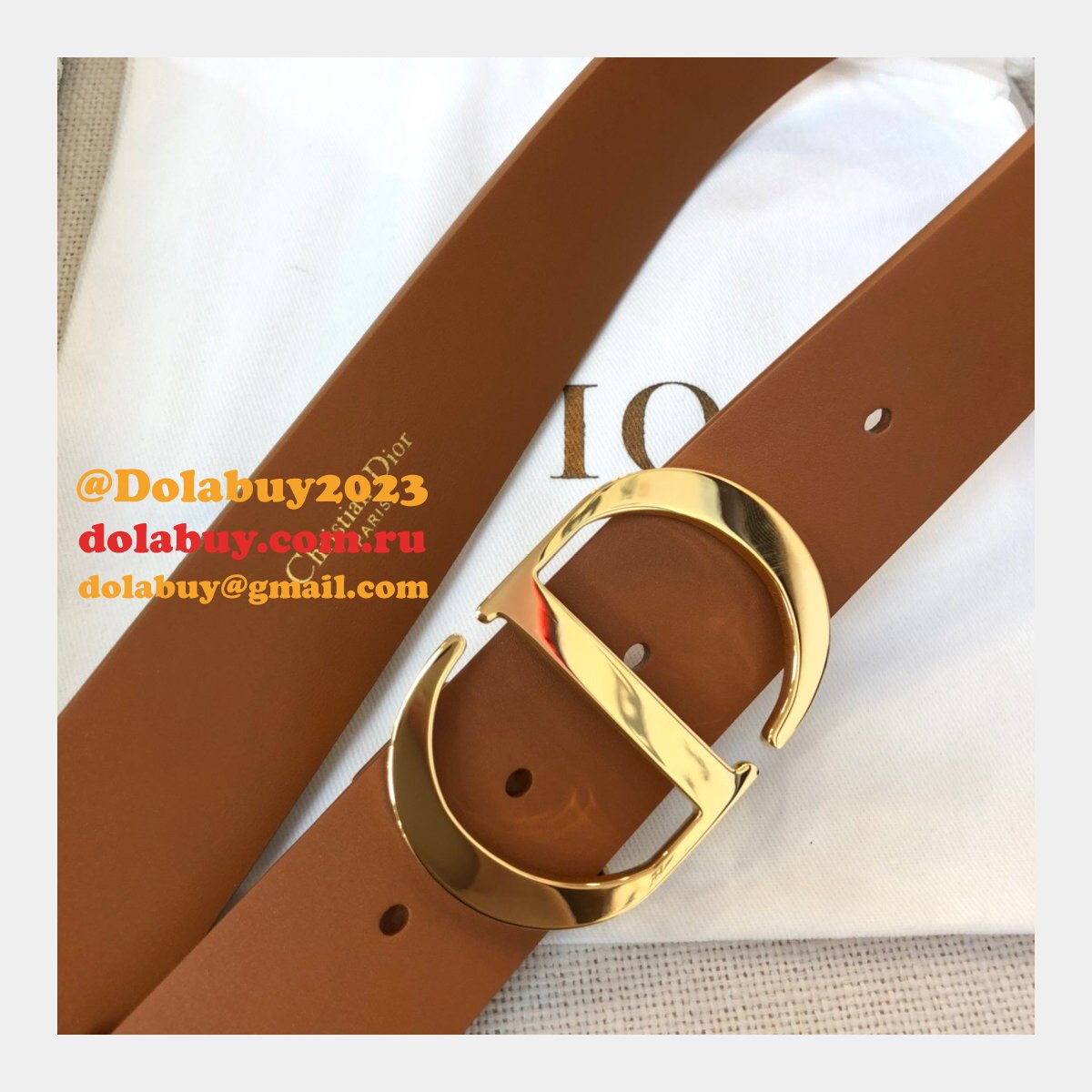 UK Top Quality Christian Dior 3.5CM Multi-color Belts
