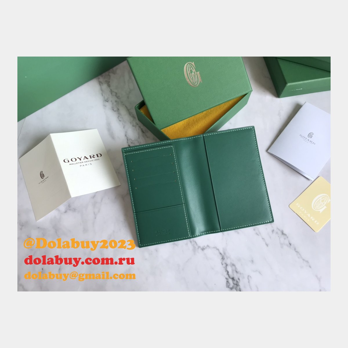 Top Quality Goyard Multi-Color Passport Best Wallet