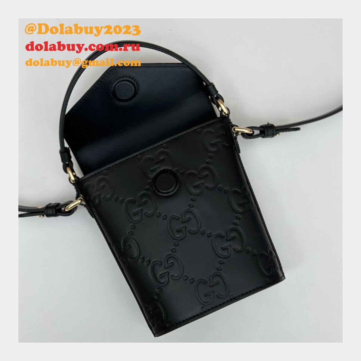 G*u*i 772795 uk embossed top handle replicas shoulder bag