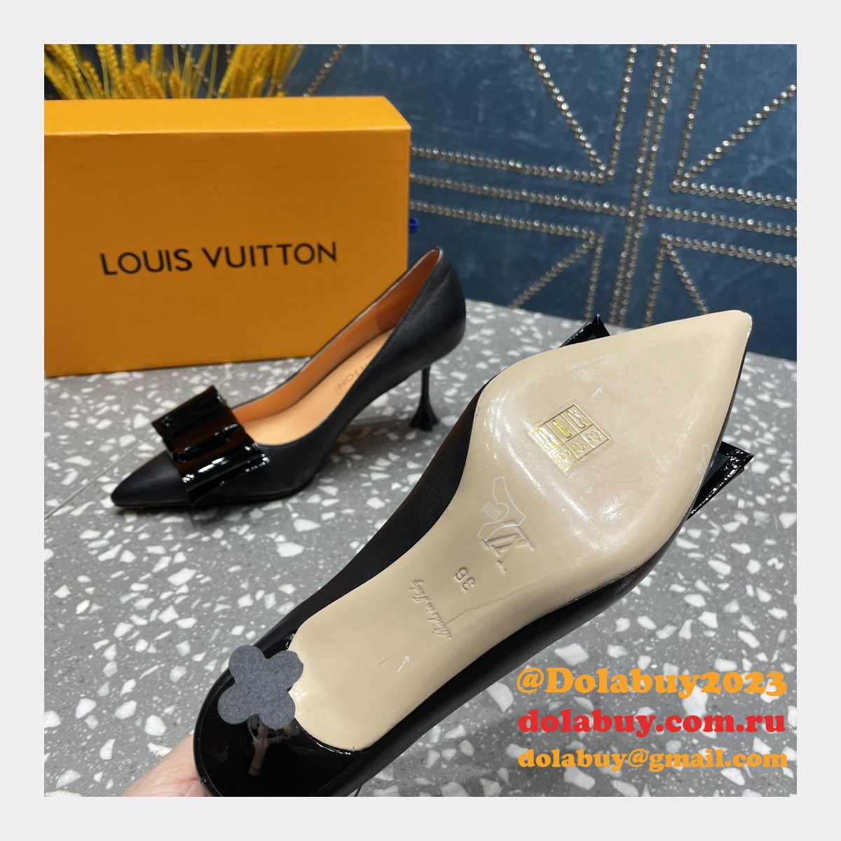 Fake LOUIS VUITTON Blossom Pump Fashion shoes