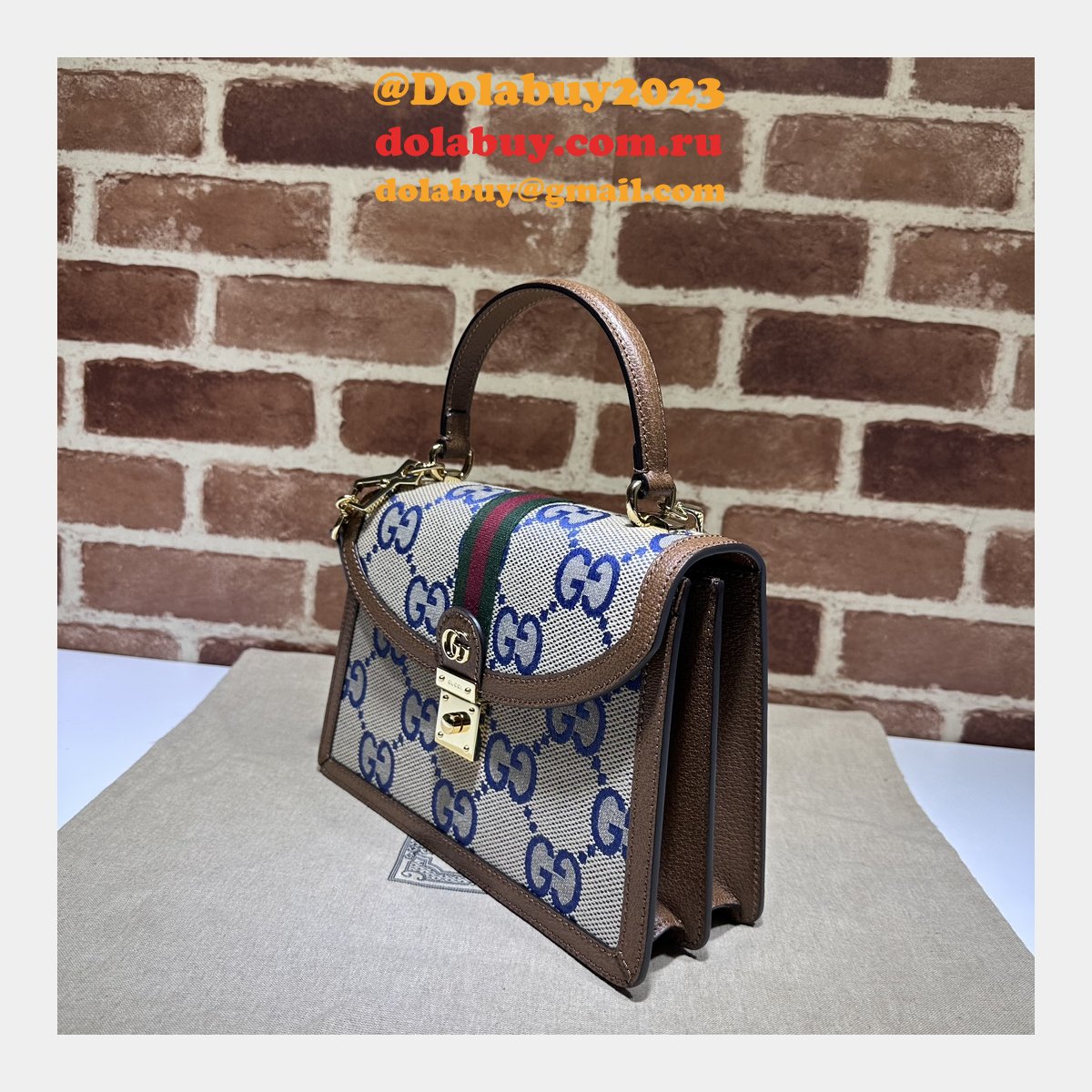 Ophidia GG Top Handle Top Quality 651055 Designer Copy Bag