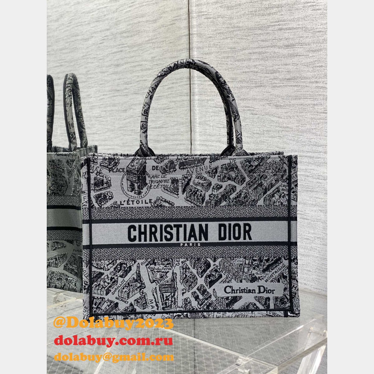 AAA Quality Replica Christian Dior CD Book Tote Bag For Sale