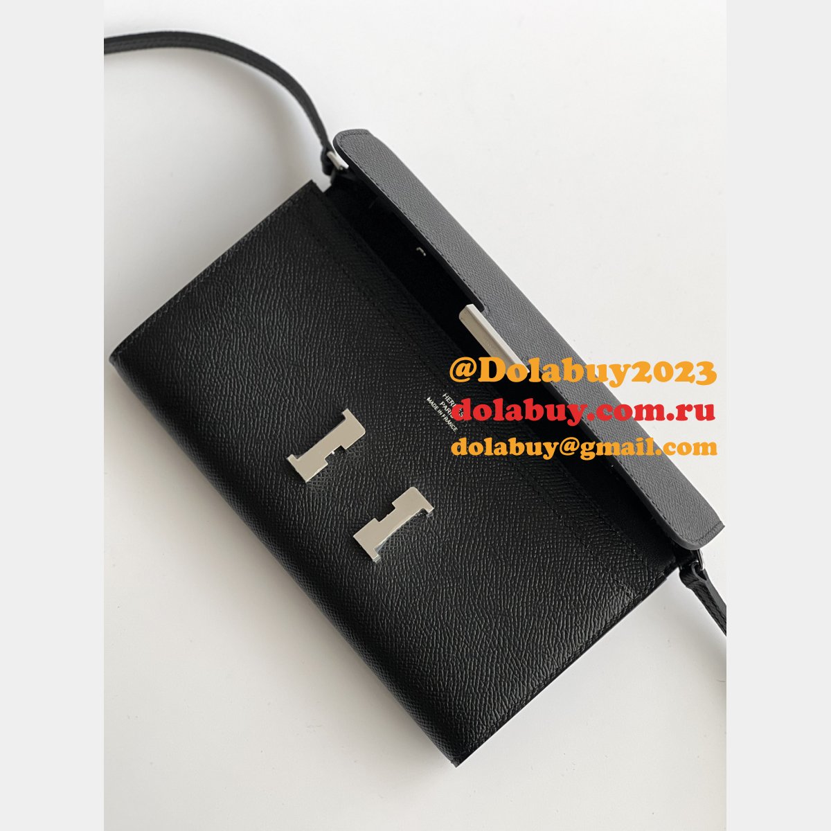 Luxury hermes constance to go epsom H clutch