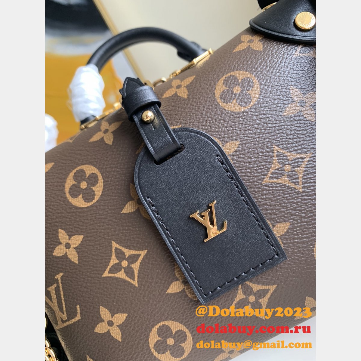 Louis Vuitton Replica M45571 Monogram Canvas Leather Petite