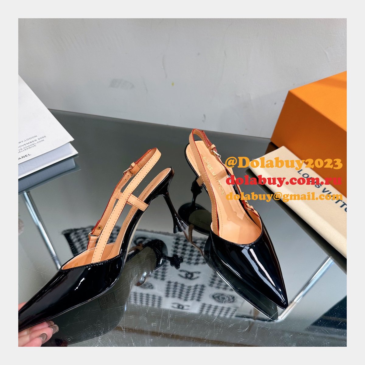 Louis Vuitton 1:1 Mirror Blossom Slingback Pump Shoes