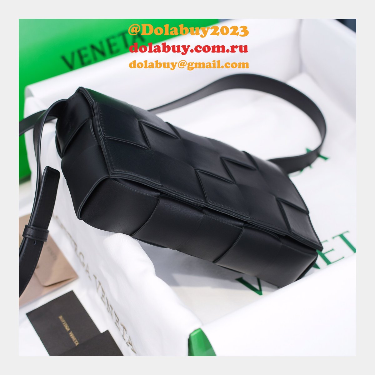 top quality b0tte*a Ven*ta cassette lambskin crossbody bag