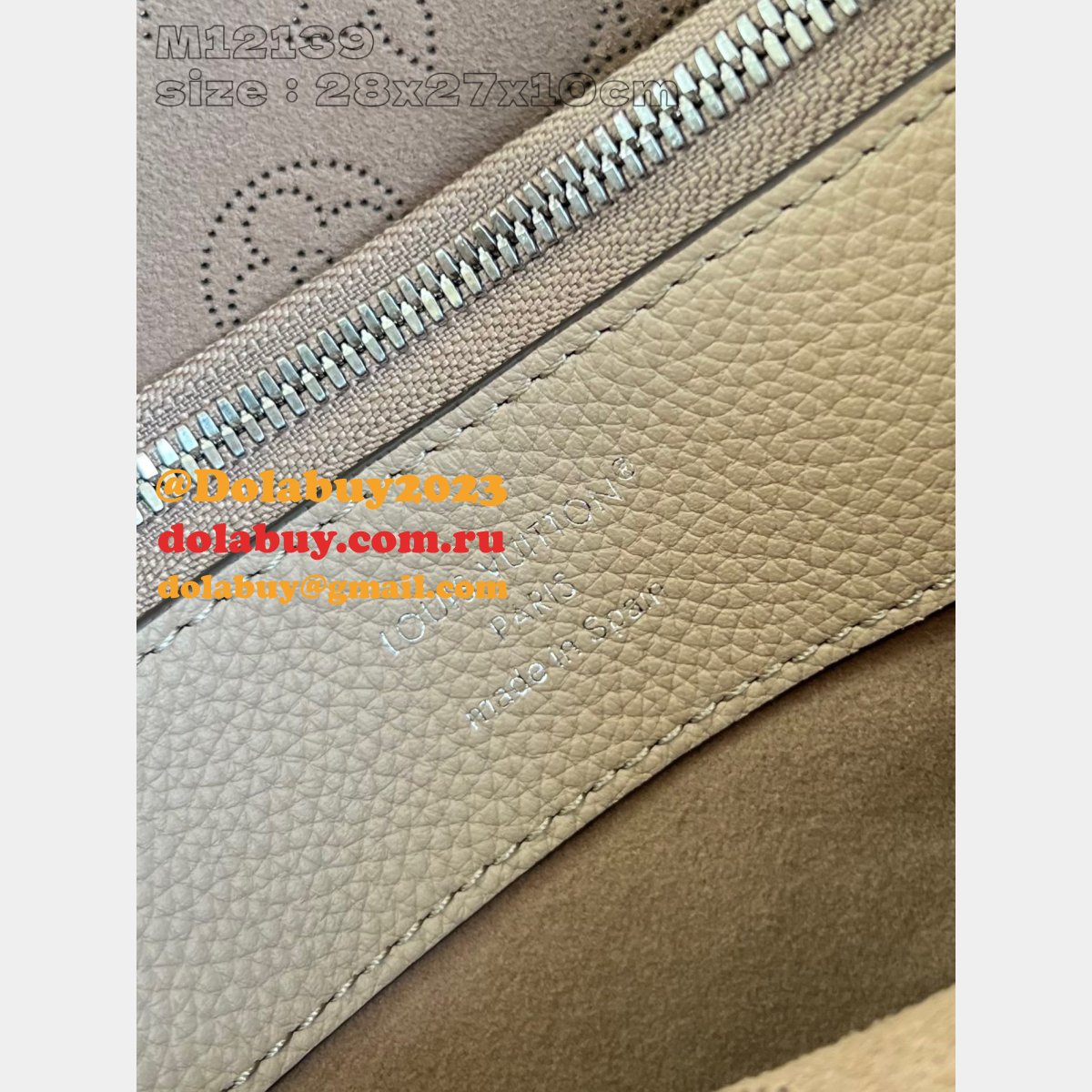 Outlet 1:1 Mirror Louis Vuitton Replcias Flore Mahina M12140 Bag