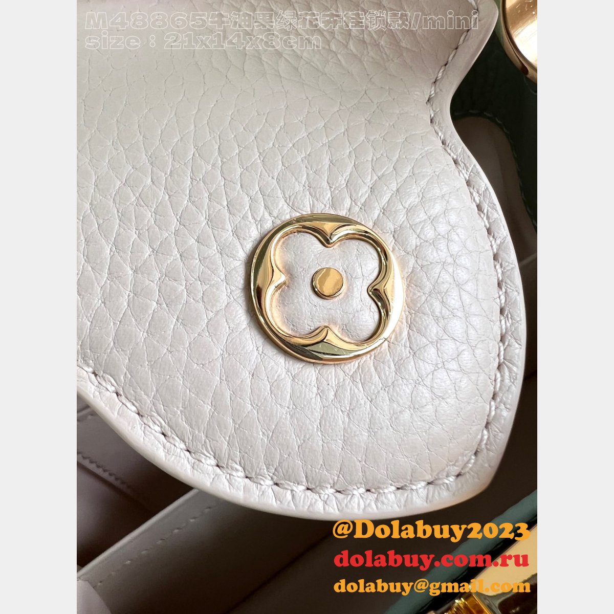 Louis Vuitton Replica Capucines Python Handle M48865 Avocado Green Bag
